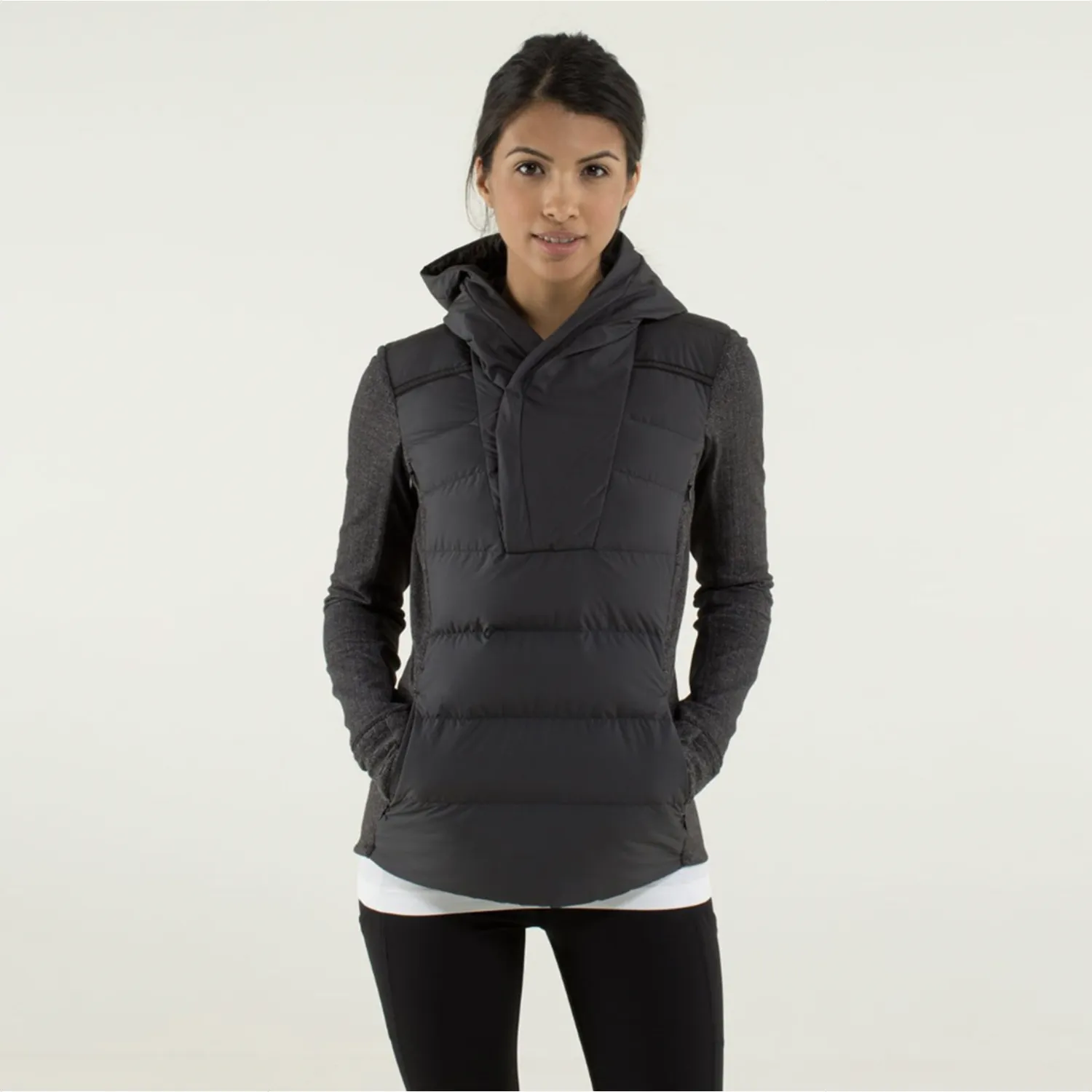 lululemon fluff off pullover puffer rulu + goose down sold by Good Market Thrift Store
