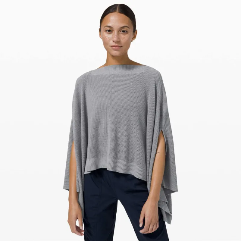 lululemon 2021 forward flo poncho boolux-tencel-cashmere sold by Good Market Thrift Store