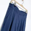 lululemon blue pleat high rise wide leg crop pants sold by Good Market Thrift Store