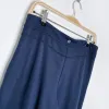 lululemon blue pleat high rise wide leg crop pants sold by Good Market Thrift Store