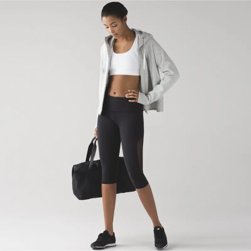 lululemon 2017 reveal crop mesh lycra tights sold by Good Market Thrift Store