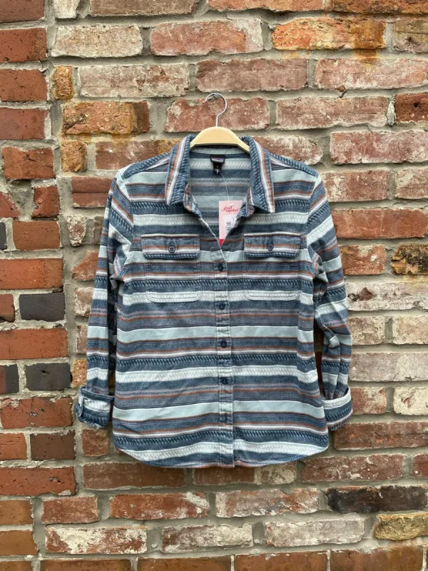 patagonia fjord organic cotton flannel shirt sold by Good Market Thrift Store