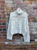 zara soft pointelle chunky knit turtleneck sold by Good Market Thrift Store