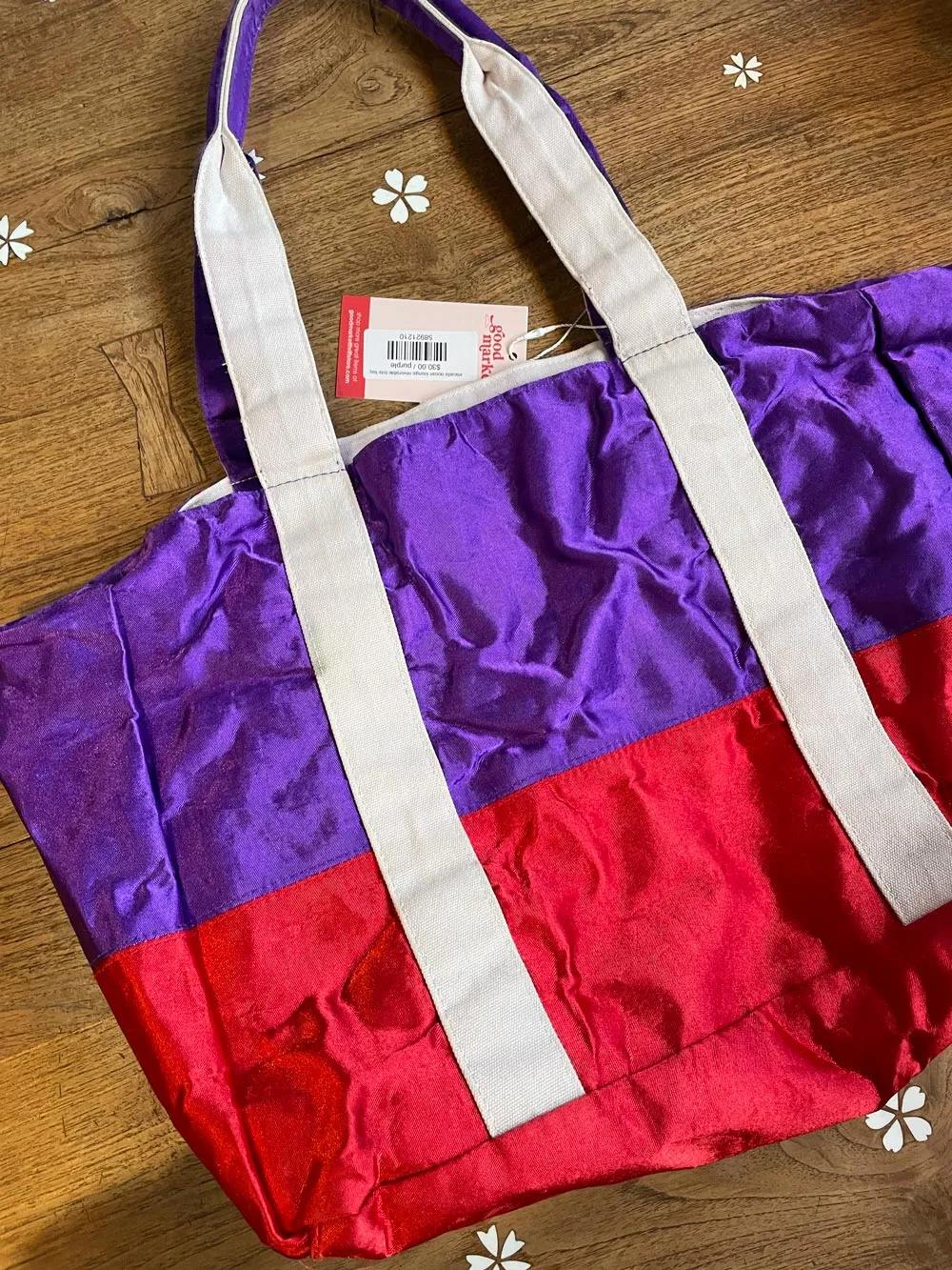 escada ocean lounge reversible tote bag sold by Good Market Thrift Store product image thumbnail 2