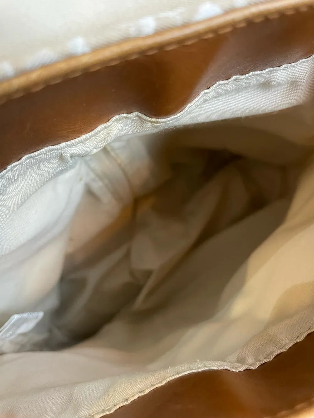 vintage 00s rosetti canvas + leather backpack sold by Good Market Thrift Store product image thumbnail 4