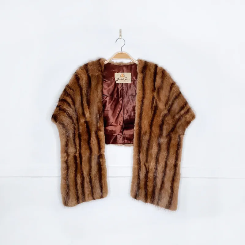 vintage 50s leaders mink fur stole sold by Good Market Thrift Store