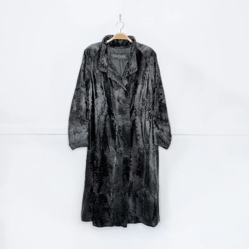 vintage boucher shaved lamb long coat sold by Good Market Thrift Store