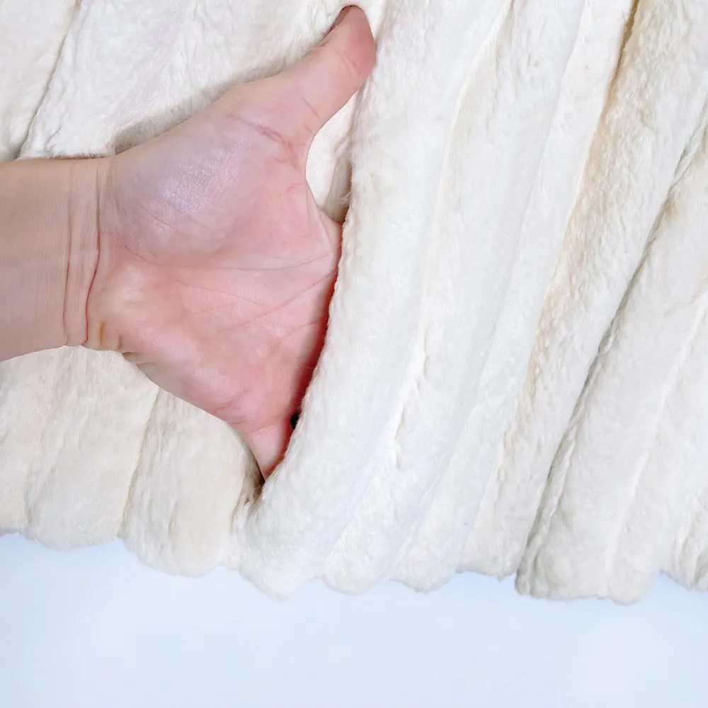 vintage 60s shaved mink princess short coat sold by Good Market Thrift Store product image thumbnail 5