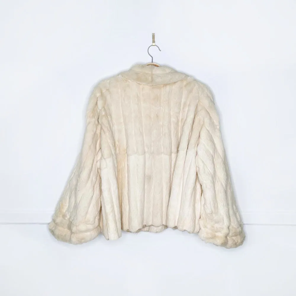 vintage 60s shaved mink princess short coat sold by Good Market Thrift Store product image thumbnail 4