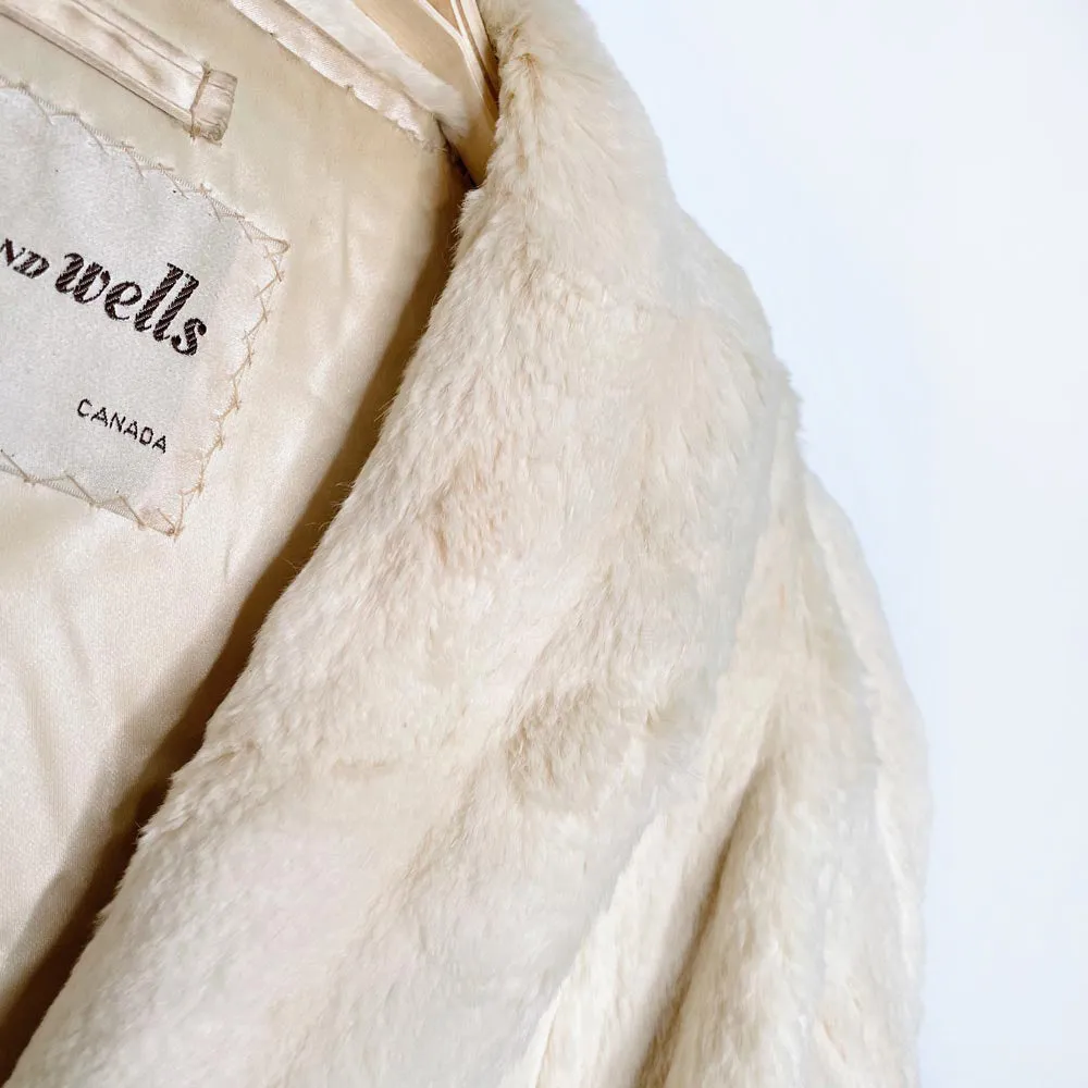 vintage 60s shaved mink princess short coat sold by Good Market Thrift Store product image thumbnail 2