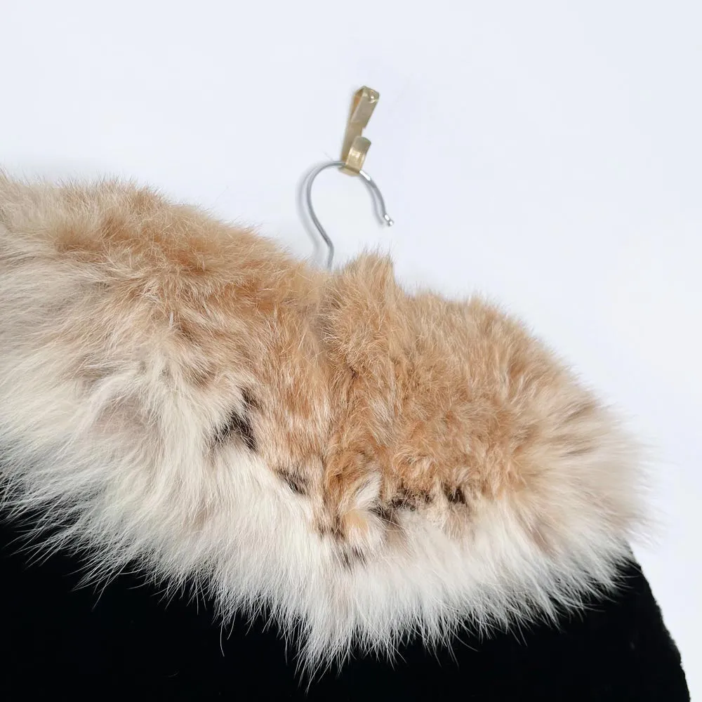 vintage 50s p. leclercq shaved mink coat with fox fur collar sold by Good Market Thrift Store product image thumbnail 2