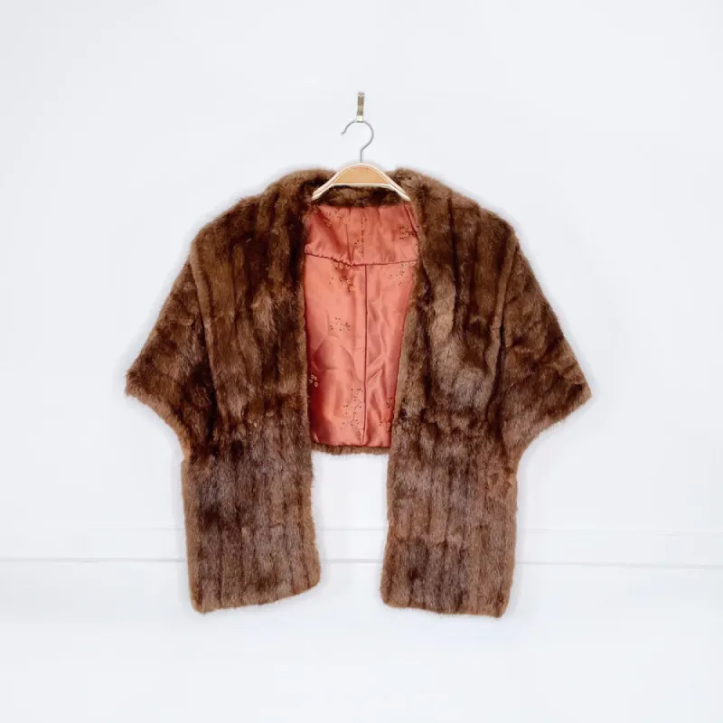 vintage 50s mink stole sold by Good Market Thrift Store