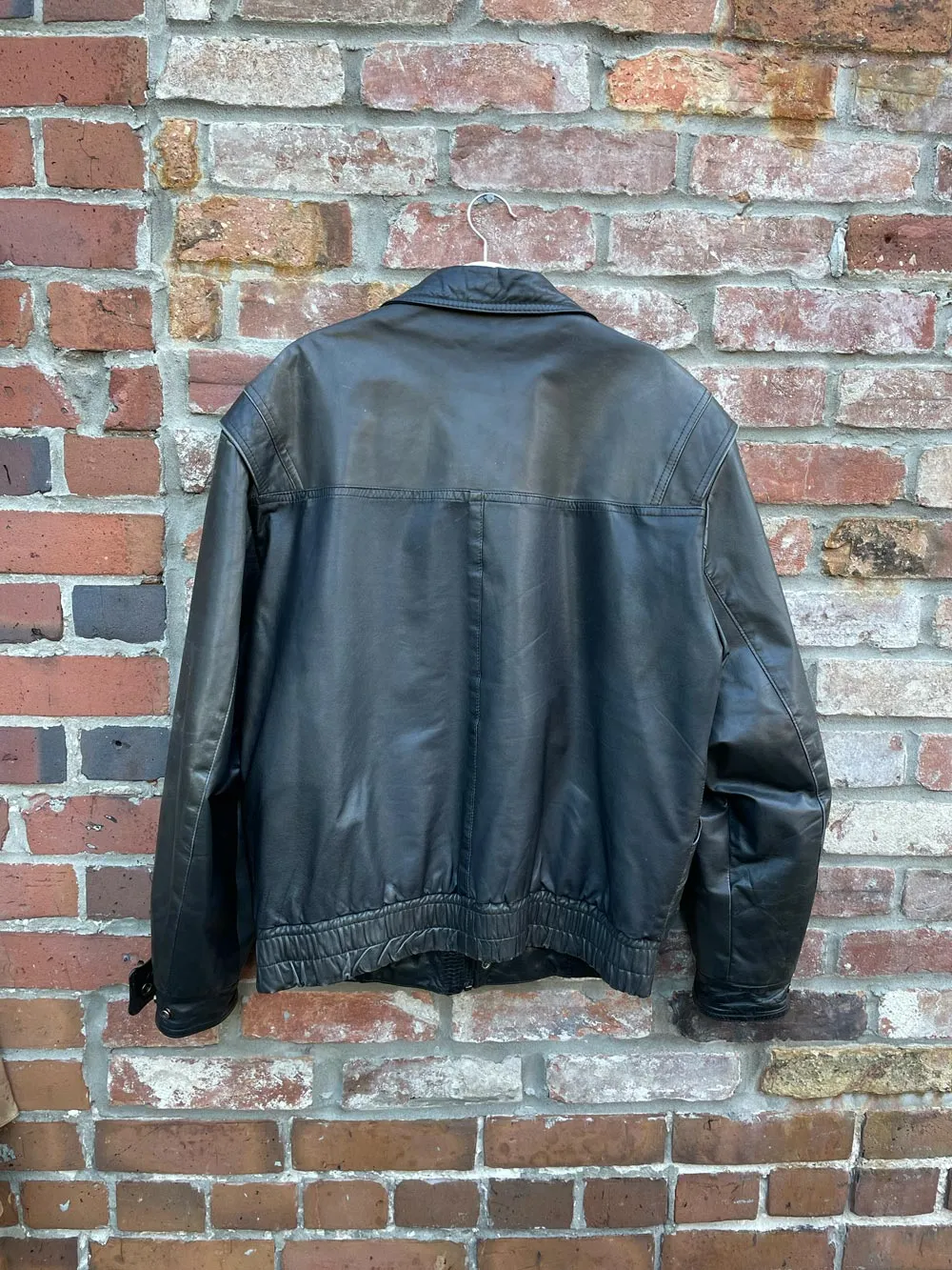 vintage boulevard club leather bomber jacket sold by Good Market Thrift Store product image thumbnail 3