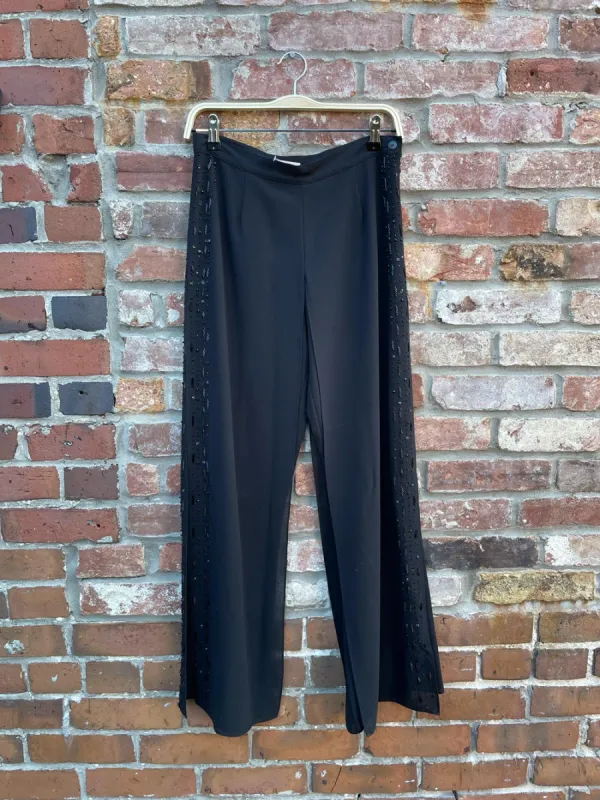 vintage 00s laura beaded chiffon layered wide leg pants sold by Good Market Thrift Store