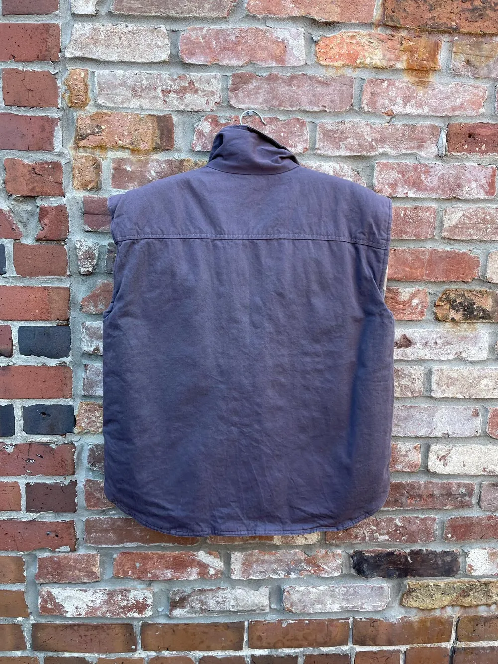 vintage timber-run flannel lined utility vest sold by Good Market Thrift Store product image thumbnail 2