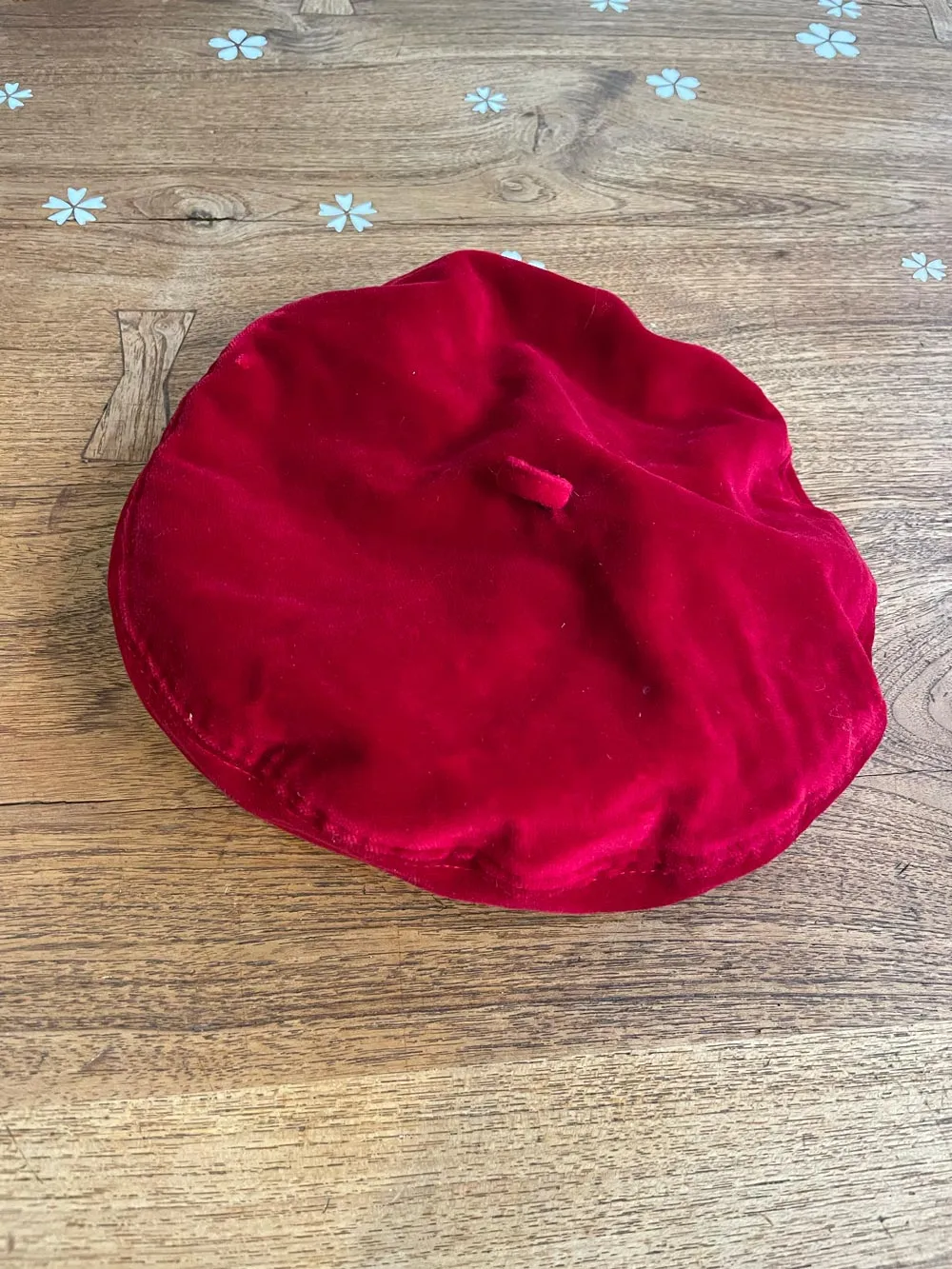 red velvet french beret sold by Good Market Thrift Store