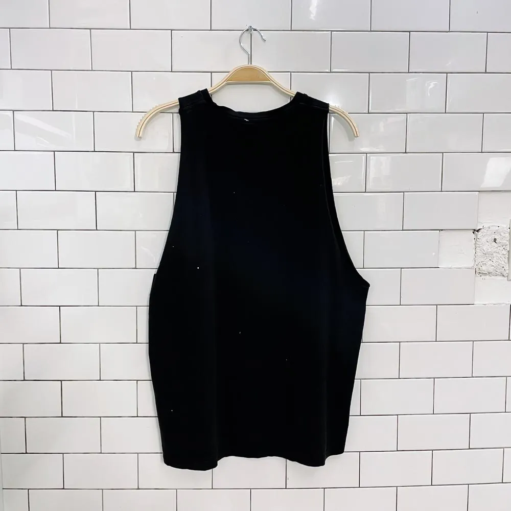 the rolling stones big tongue muscle tee sold by Good Market Thrift Store product image thumbnail 2