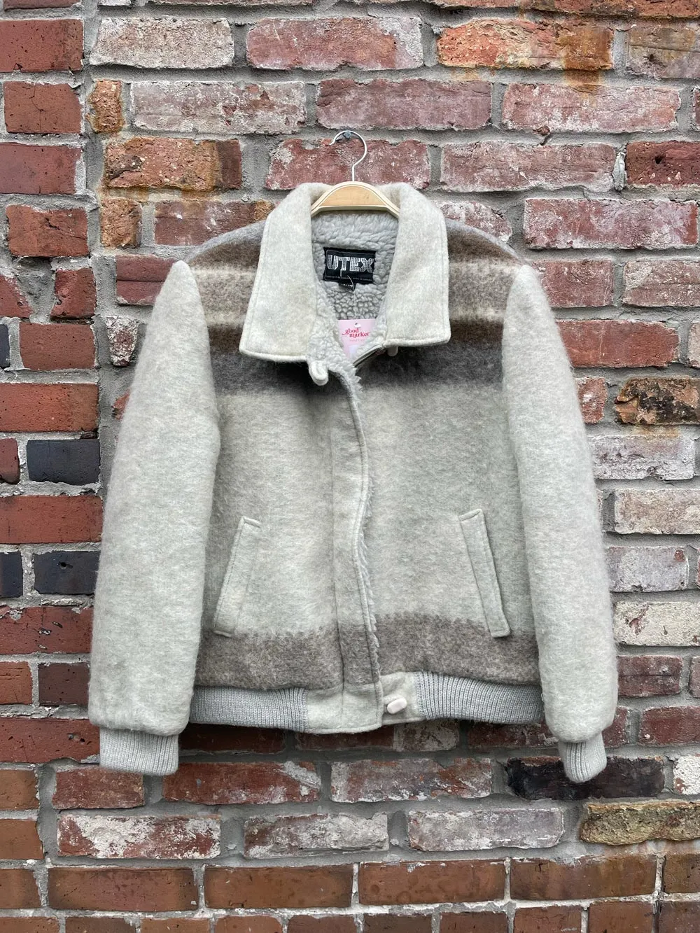 vintage utex icelandic wool bomber jacket sold by Good Market Thrift Store