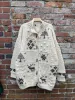 vintage hand-knit cottage moose cardigan jacket sold by Good Market Thrift Store