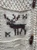 vintage hand-knit cottage moose cardigan jacket sold by Good Market Thrift Store