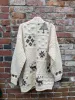 vintage hand-knit cottage moose cardigan jacket sold by Good Market Thrift Store