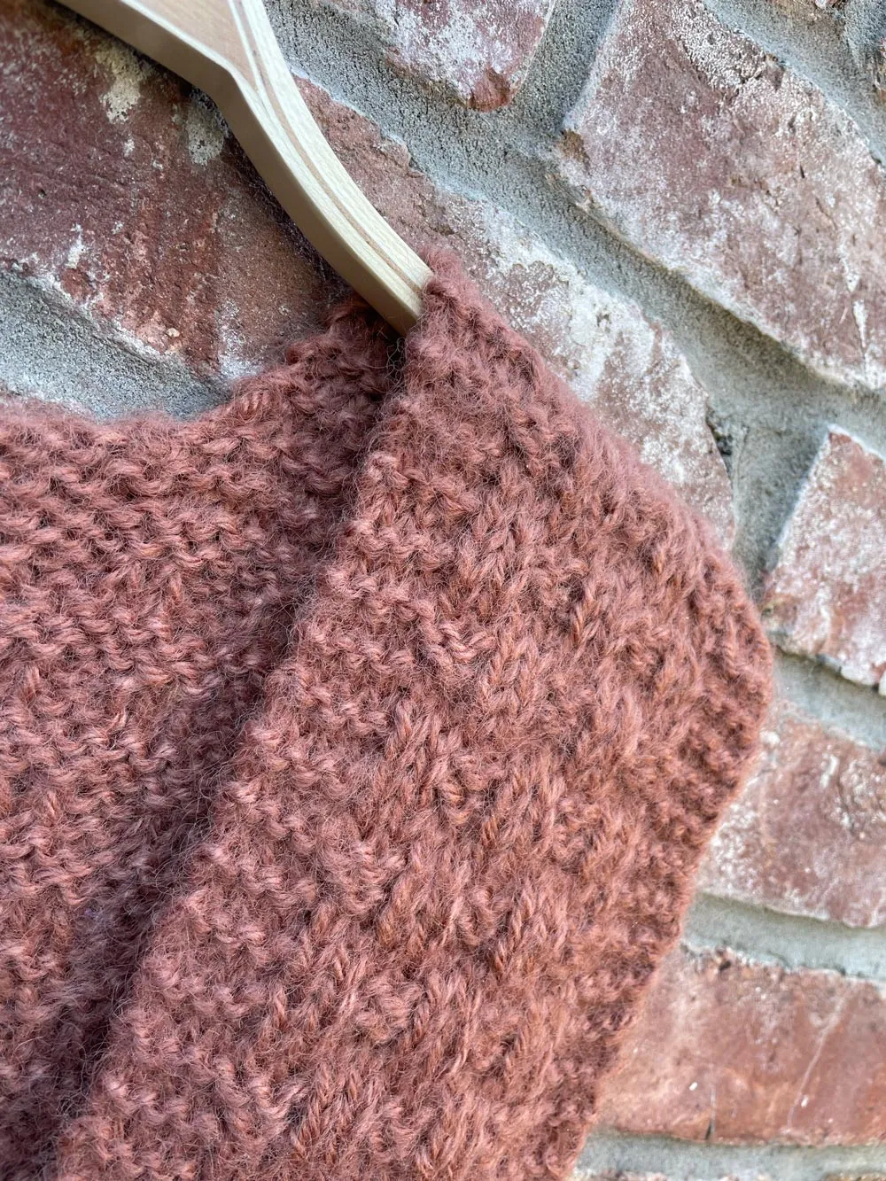 vintage hand-knit deep v sweater vest sold by Good Market Thrift Store product image thumbnail 2