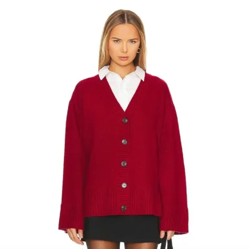 l'academie 2024 nalo wool-blend oversized cardigan sold by Good Market Thrift Store