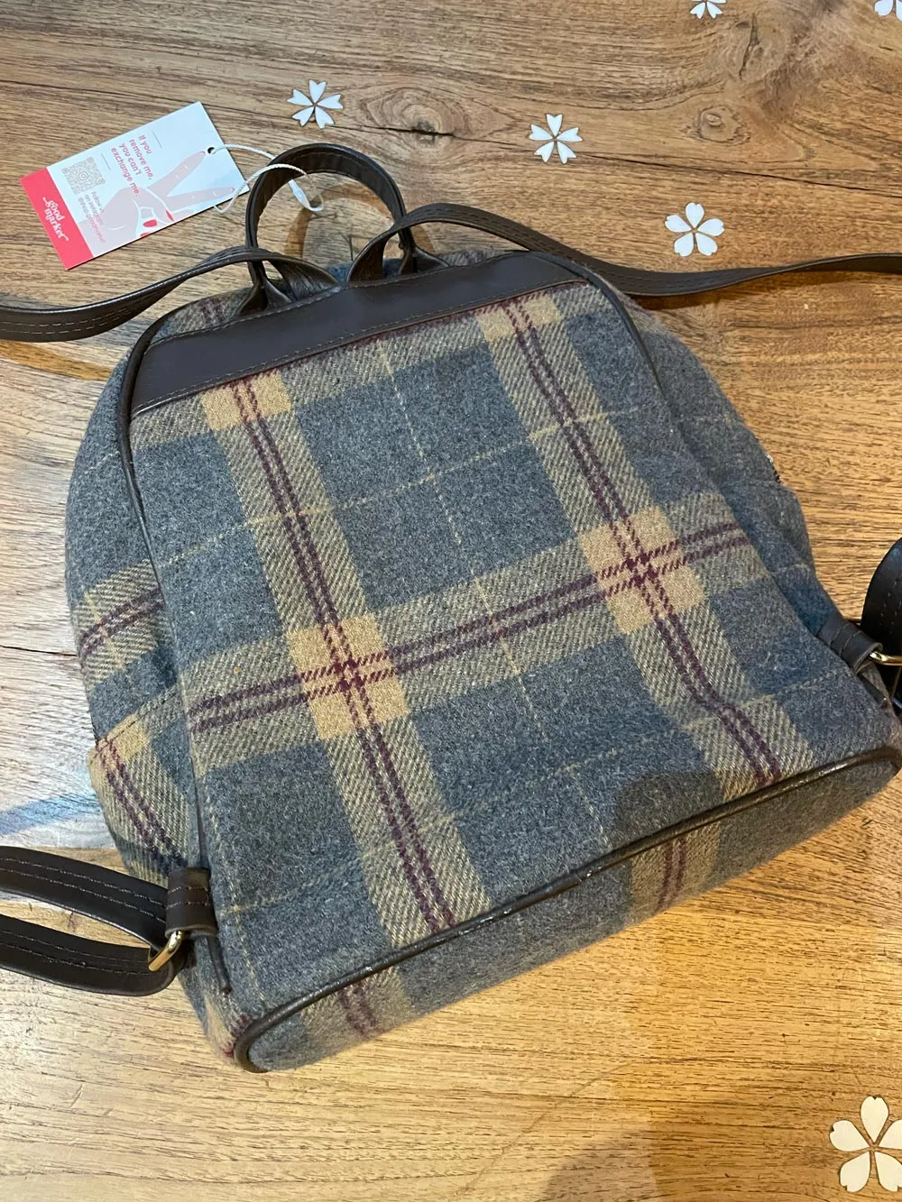 strathurie scotland tartan mini backpack sold by Good Market Thrift Store product image thumbnail 3