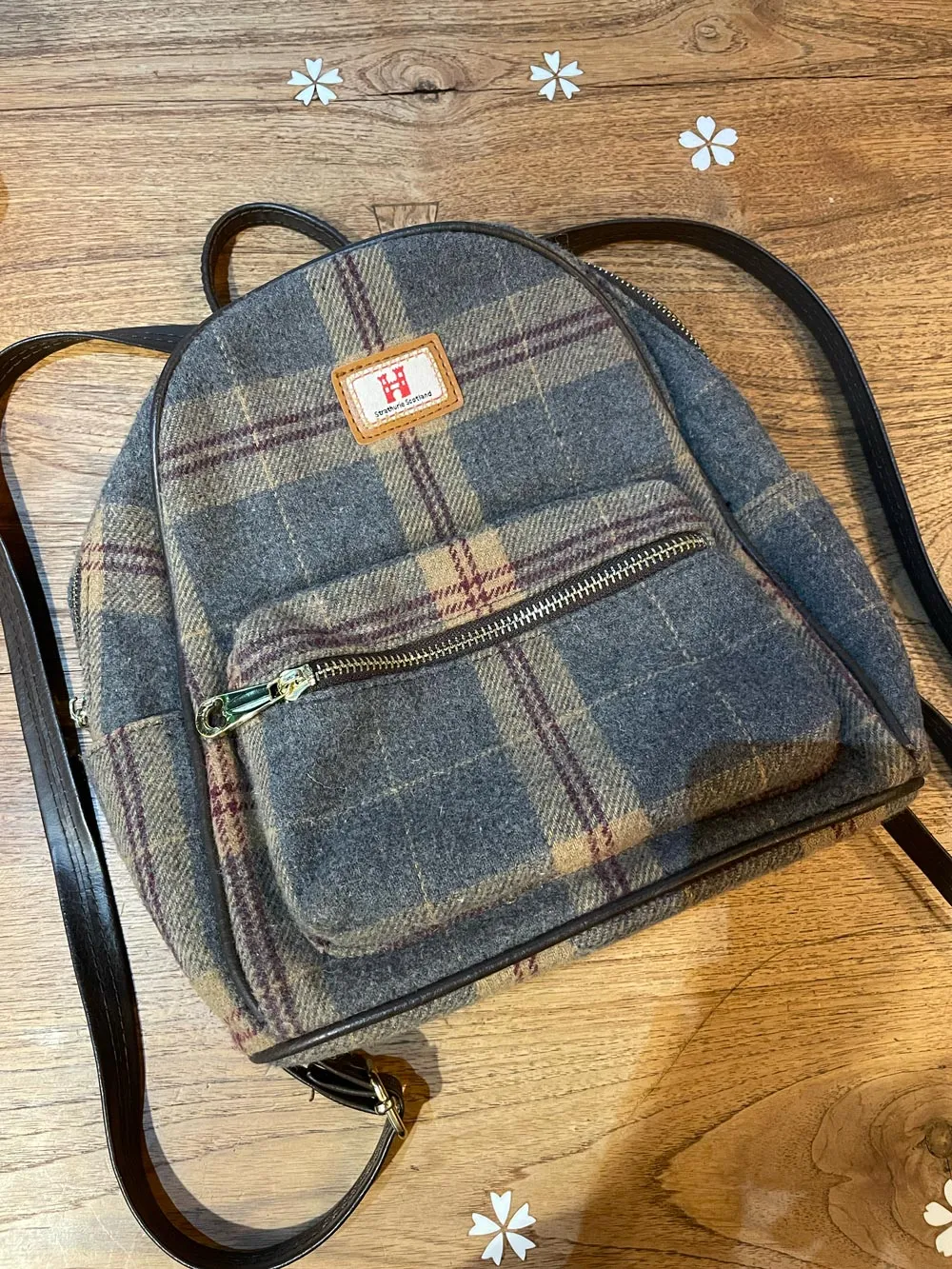 strathurie scotland tartan mini backpack sold by Good Market Thrift Store