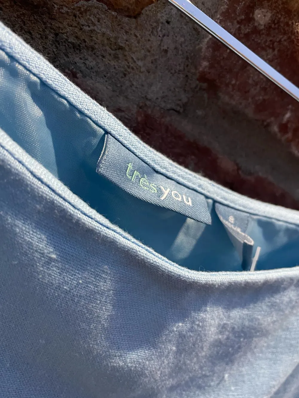 vintage 00s tres you linen blend knee-length skirt sold by Good Market Thrift Store product image thumbnail 2