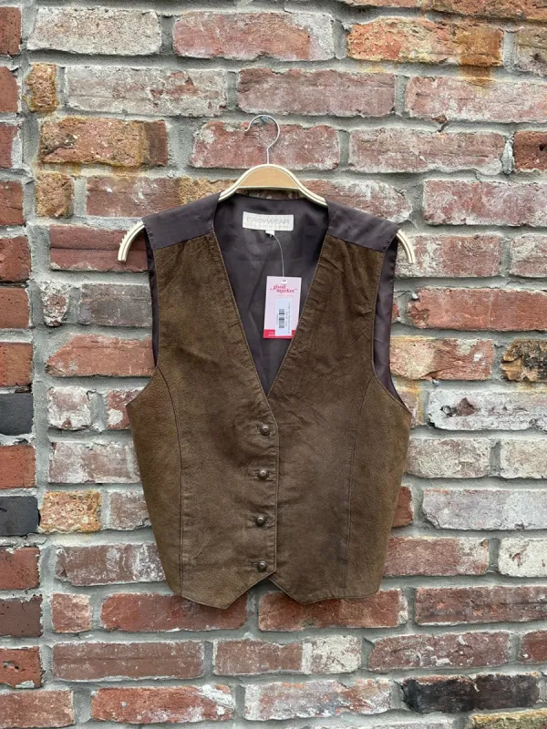 vintage 90s easywear suede vest sold by Good Market Thrift Store