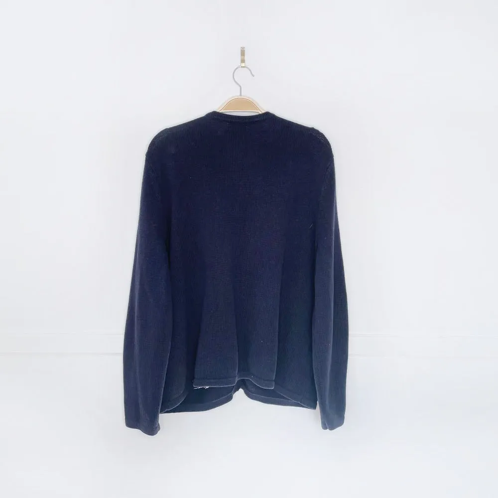 vintage 00s NR hand-embroidered snowman knit cardigan sold by Good Market Thrift Store product image thumbnail 4