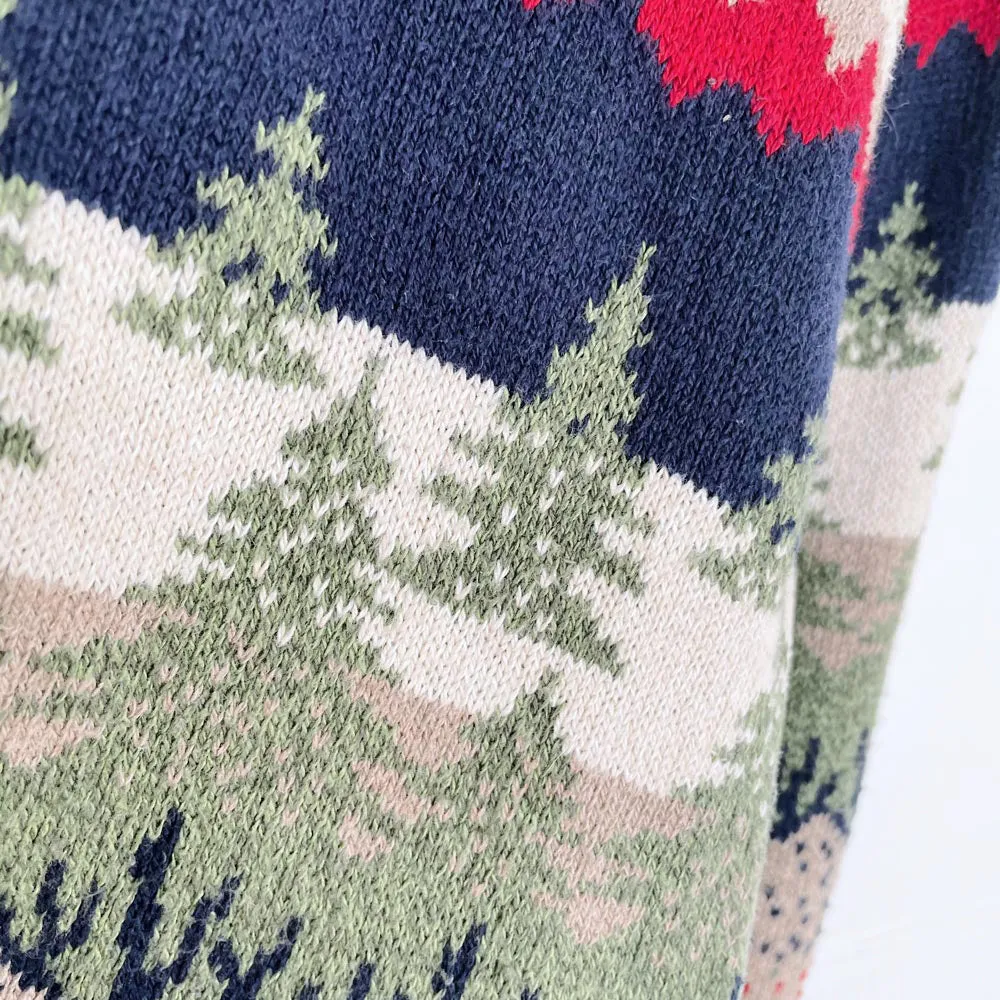 vintage northern treasures x parkhurst cottage skiers knit cardigan sold by Good Market Thrift Store product image thumbnail 3