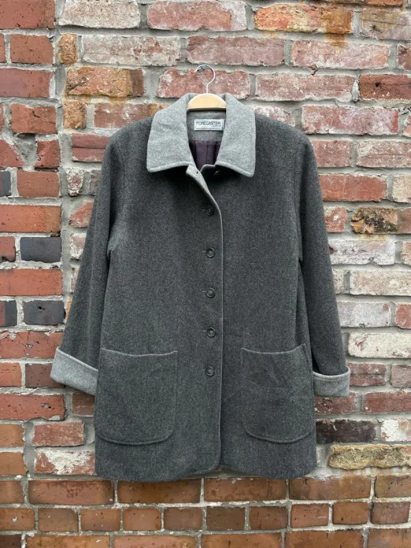 vintage 100% wool two-tone chore coat sold by Good Market Thrift Store