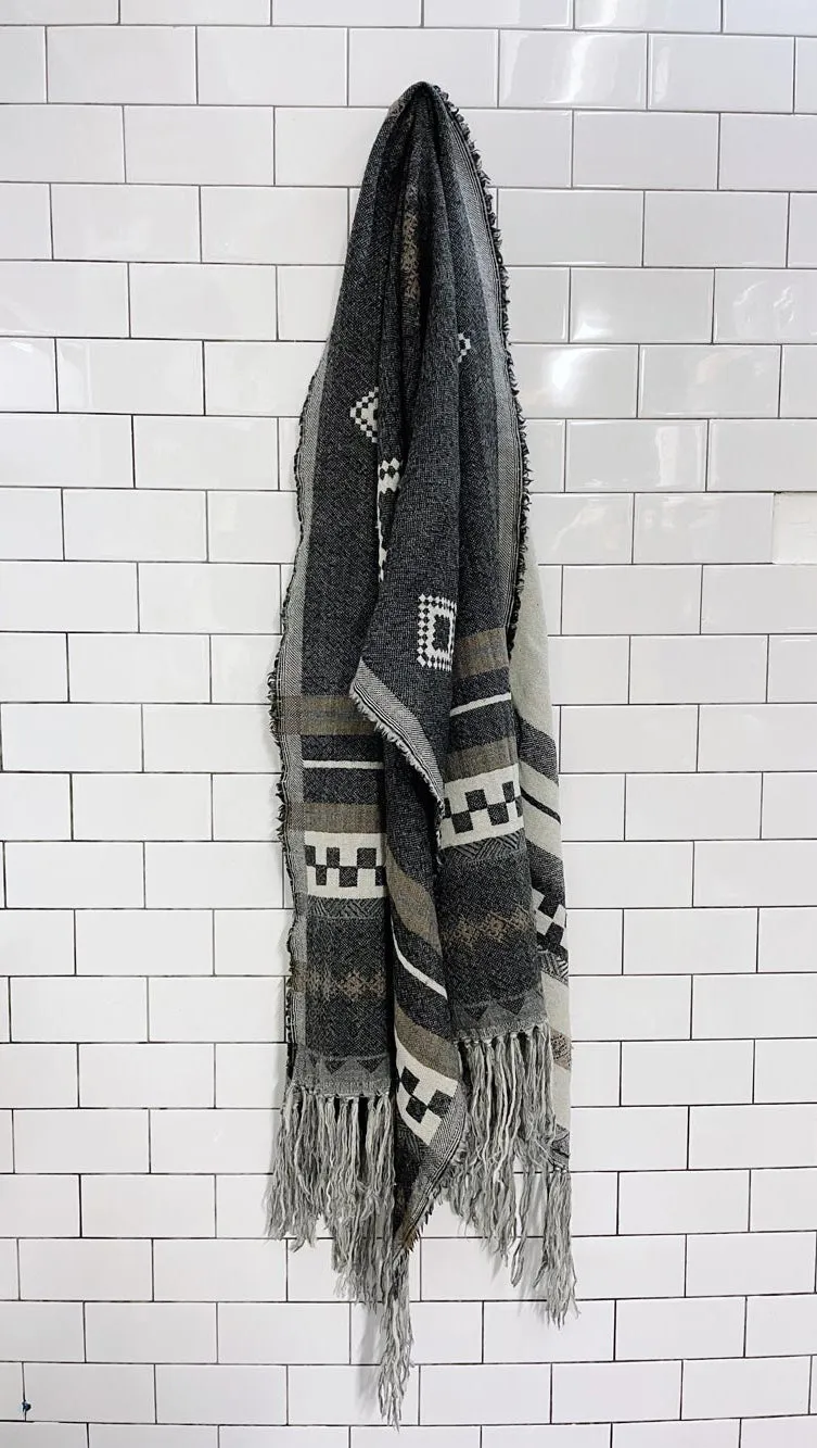 community 100% wool blanket scarf sold by Good Market Thrift Store product image thumbnail 2