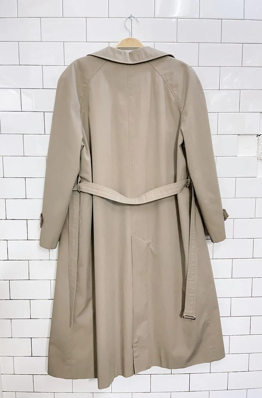 vintage hellysport wool-bend nova check lined trench coat sold by Good Market Thrift Store product image thumbnail 3