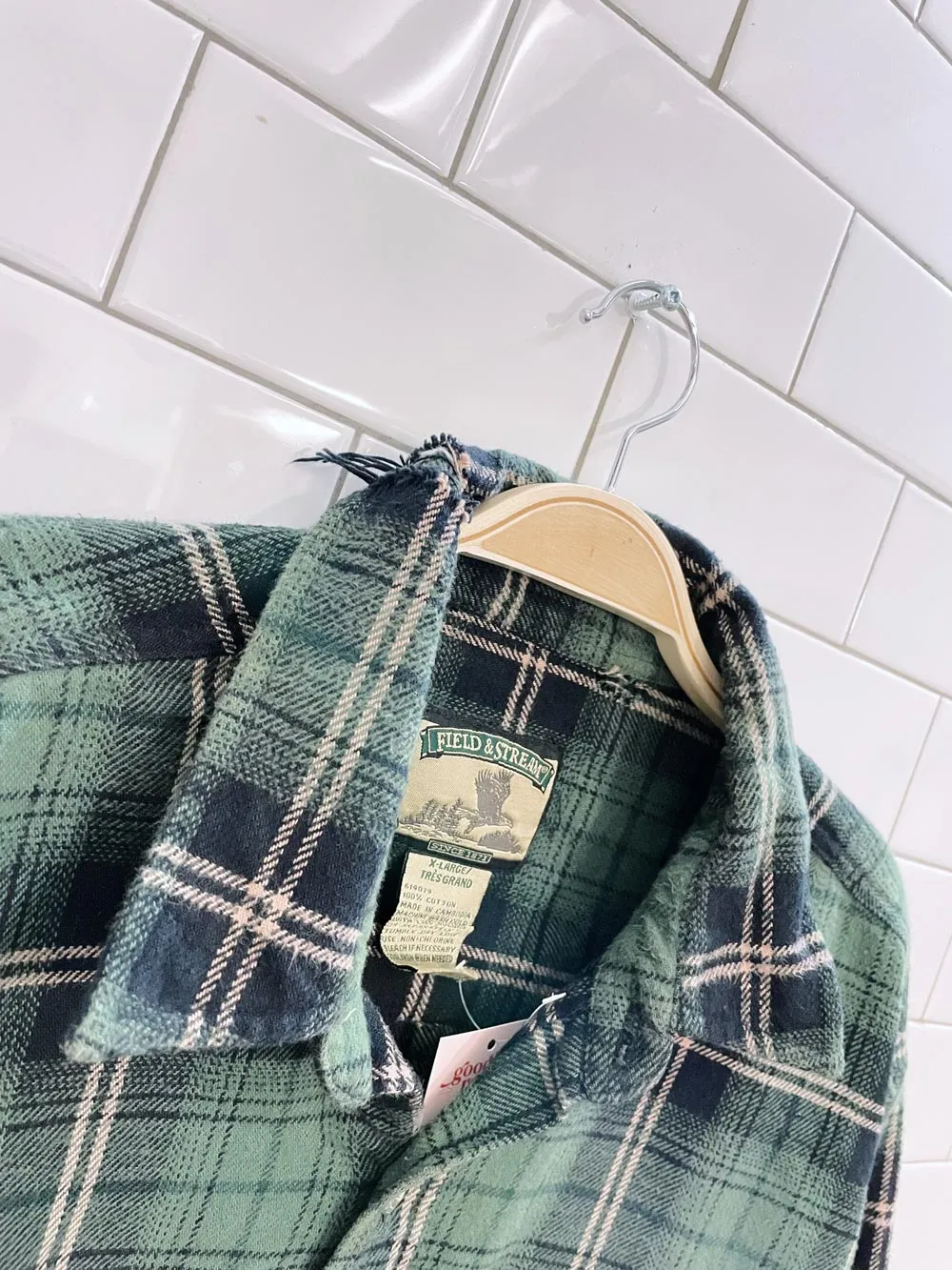 vintage field & stream flannel shirt jacket sold by Good Market Thrift Store product image thumbnail 2