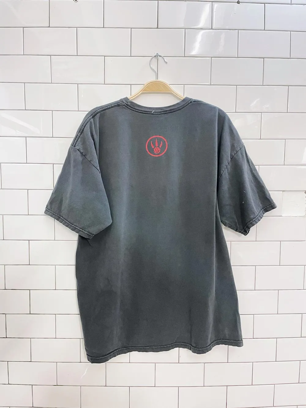 vintage 00s miller x raptors graphic tee sold by Good Market Thrift Store product image thumbnail 2