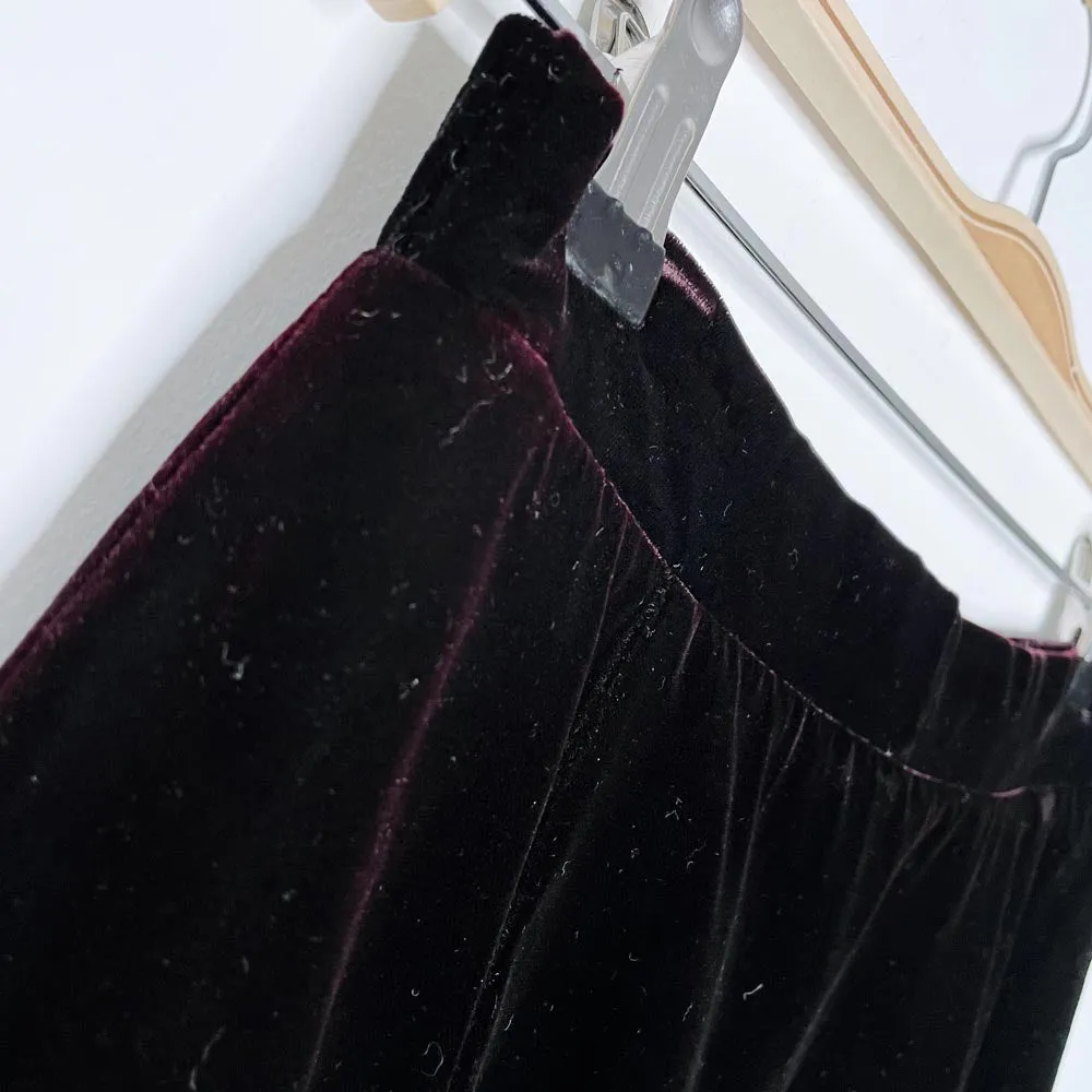 vintage tan f jay velvet knee length skirt sold by Good Market Thrift Store product image thumbnail 2