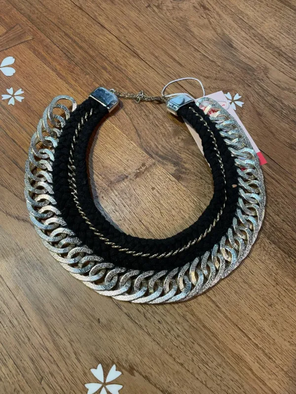 braided chain wreath choker necklace sold by Good Market Thrift Store