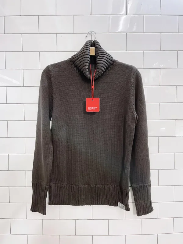 nwt esprit chunky rib cotton turtleneck sold by Good Market Thrift Store