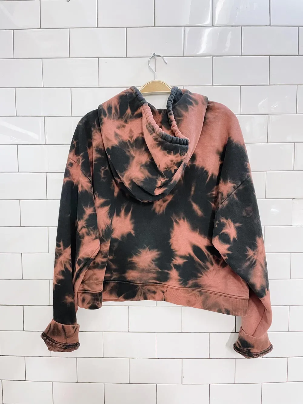 tna bleach dye cropped hoodie sold by Good Market Thrift Store product image thumbnail 2