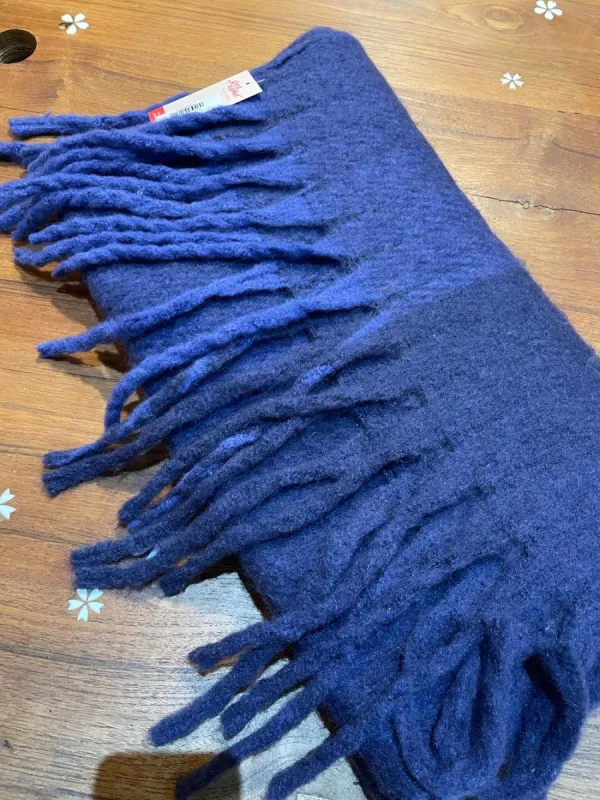 super soft fuzzy acrylic oversized scarf sold by Good Market Thrift Store