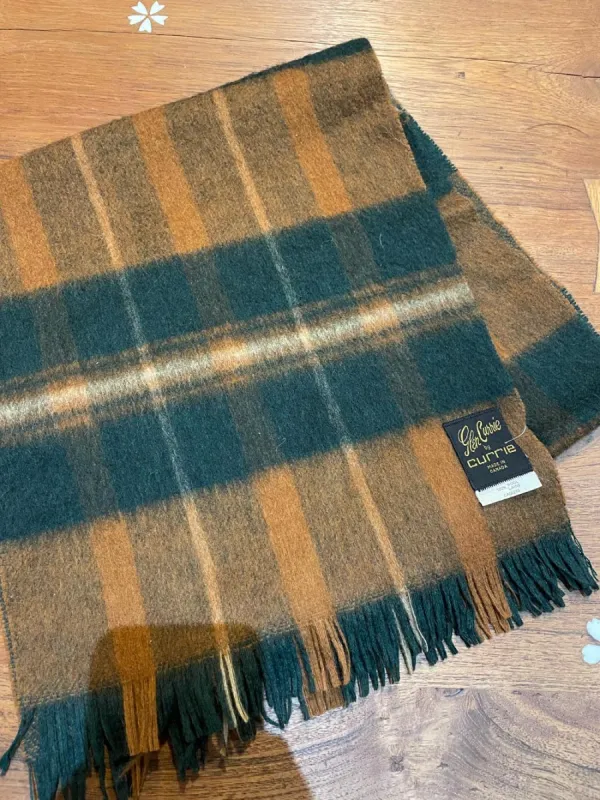 vintage glen currie 100% wool tartan scarf sold by Good Market Thrift Store
