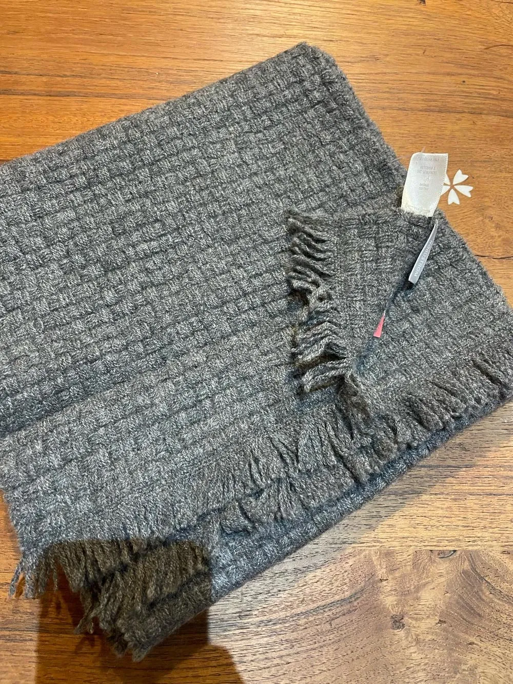 nordstrom cashmere-wool waffle scarf sold by Good Market Thrift Store