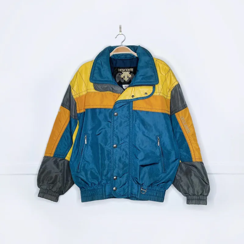 vintage 90s descente colour block ski jacket sold by Good Market Thrift Store