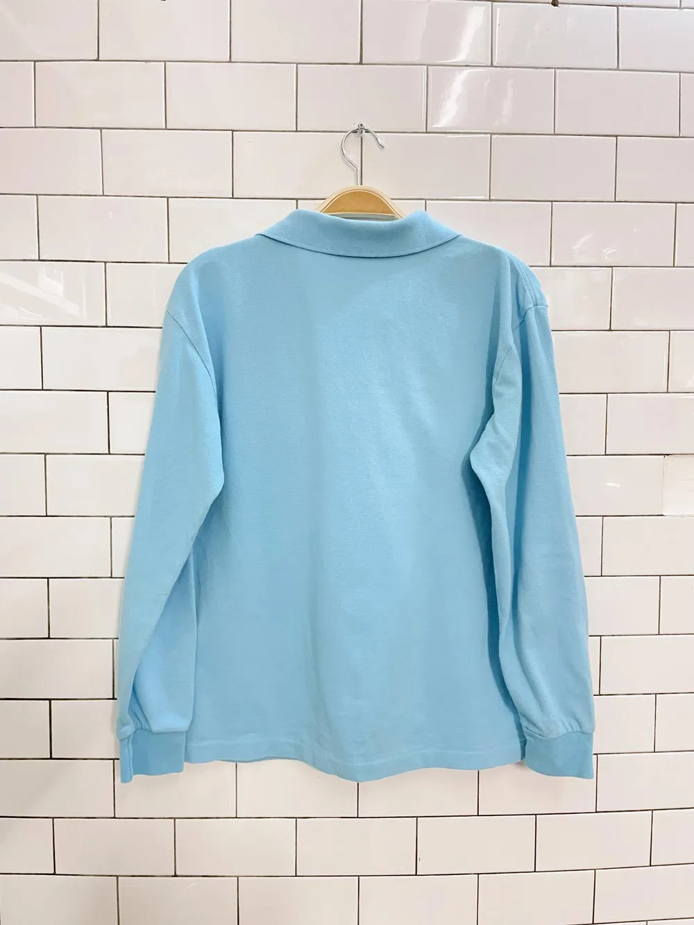 lacoste boxy fit waist length ls polo sold by Good Market Thrift Store product image thumbnail 3