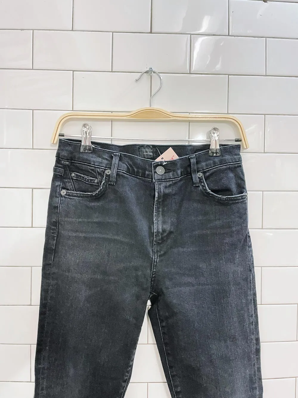 citizens of humanity rocket crop mid-rise skinny jean sold by Good Market Thrift Store product image thumbnail 2