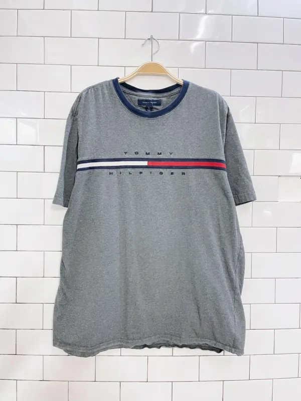y2k tommy hilfiger flag tee sold by Good Market Thrift Store