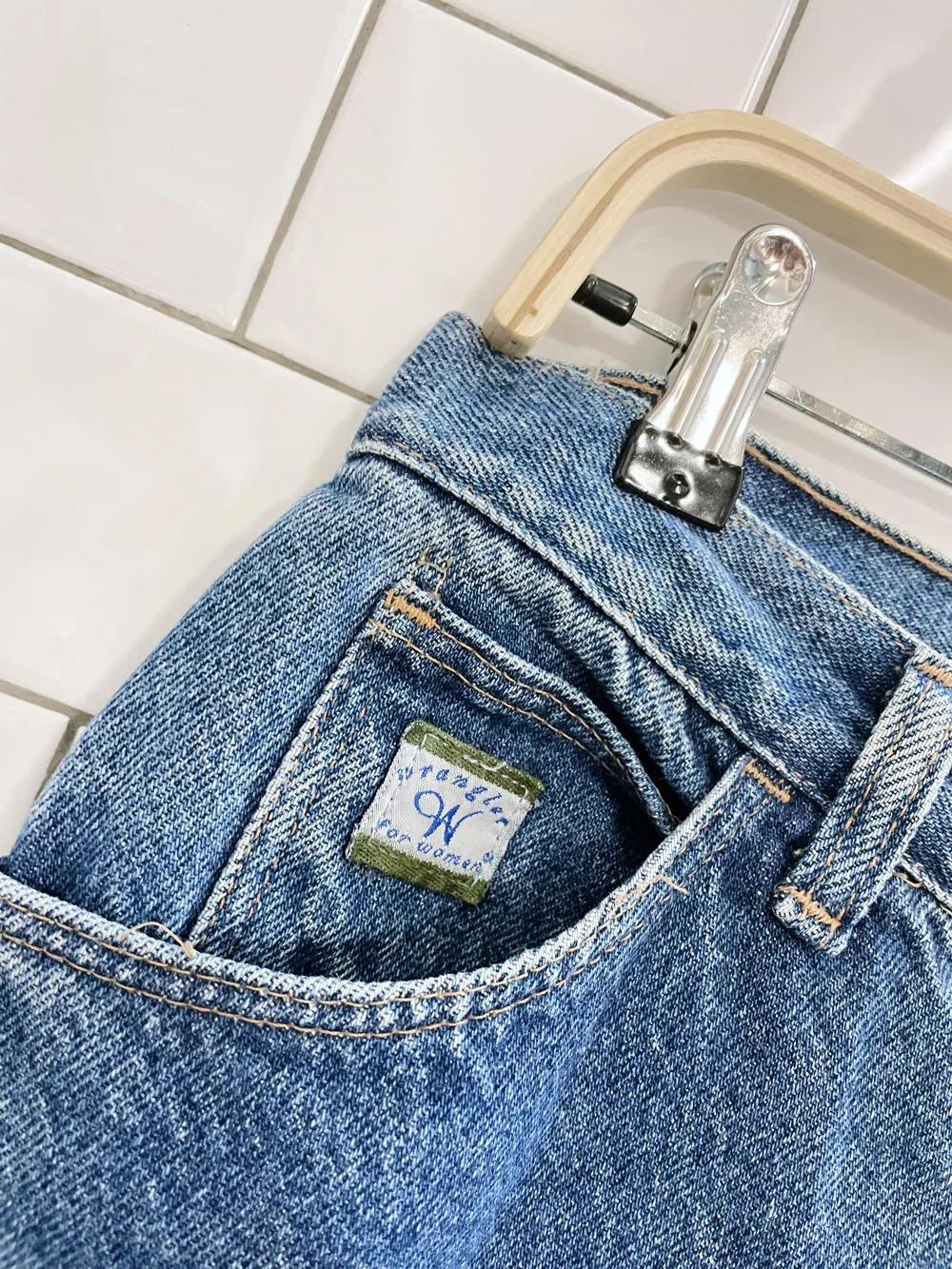 vintage wrangler loose relaxed jeans sold by Good Market Thrift Store product image thumbnail 3